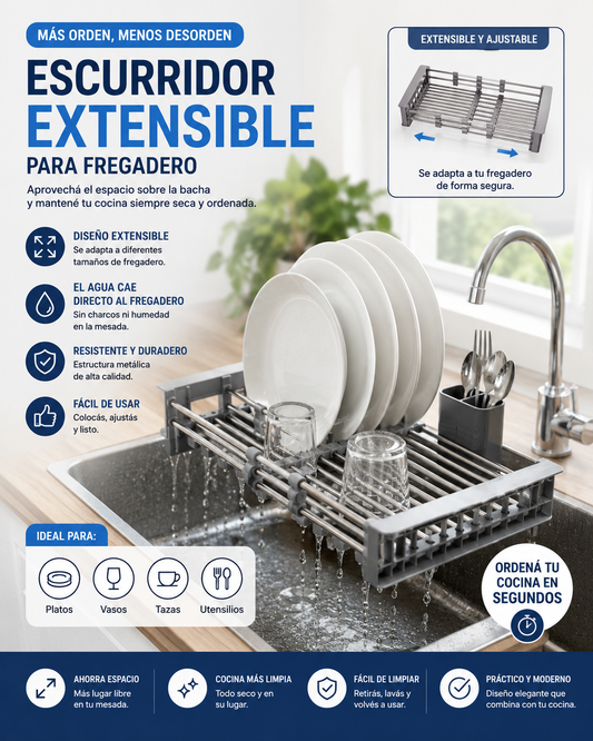 Escurridor extensible
