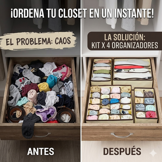 Organizado x kit de 4