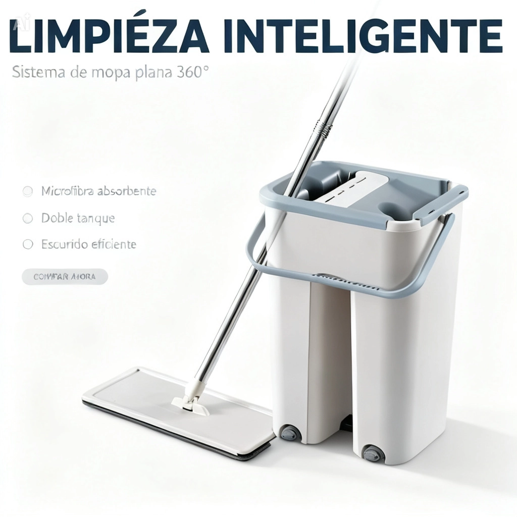 Mopa plana vertical con escurridor
