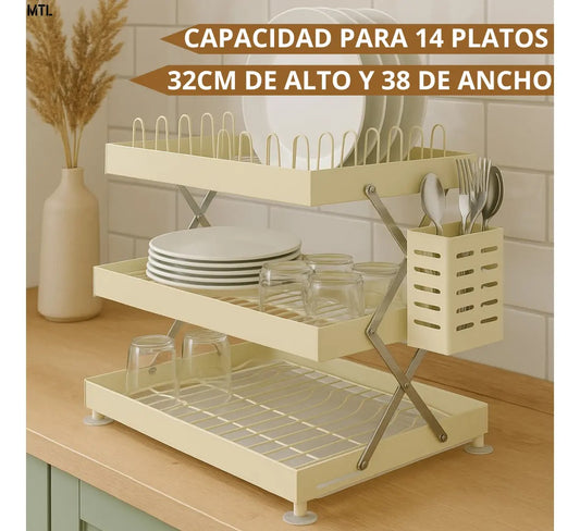 Secaplatas 3 niveles