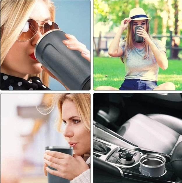 Vaso Térmico con Sensor de Temperatura 400ml — Café Perfecto en Todo Momento